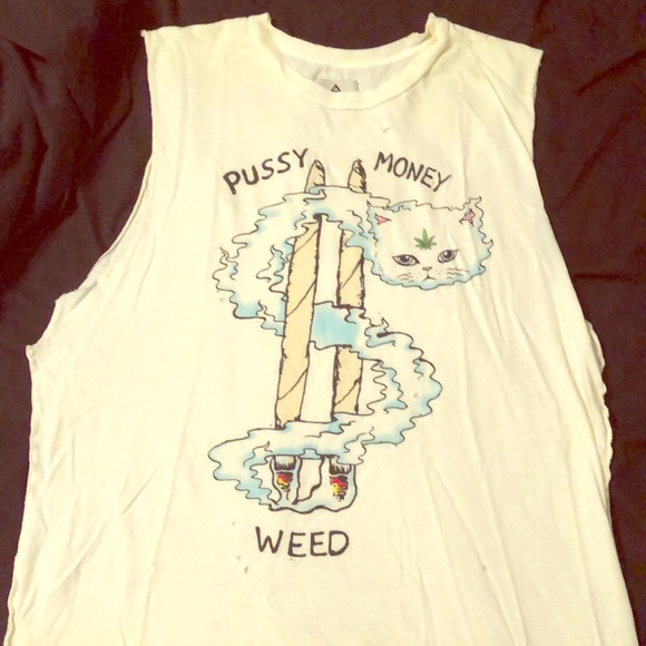 UNIF Tops - UNIF Pussy, Money, Weed Tank